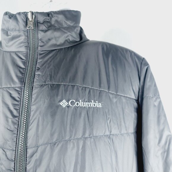 Columbia Men's Black Omni-Heat Interchange Thermal Puffer Jacket Size M - Picture 9 of 14